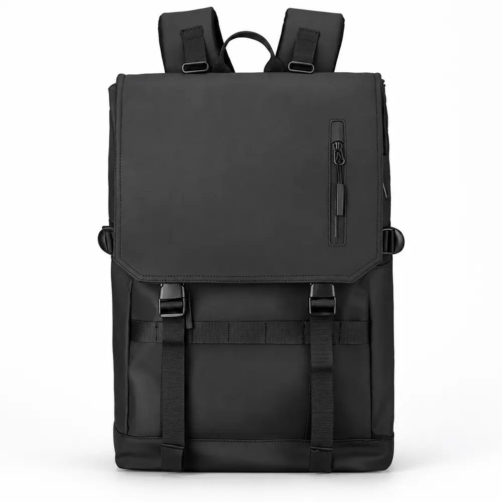 Sac à dos ordinateur L’Urbain noir, vue de face