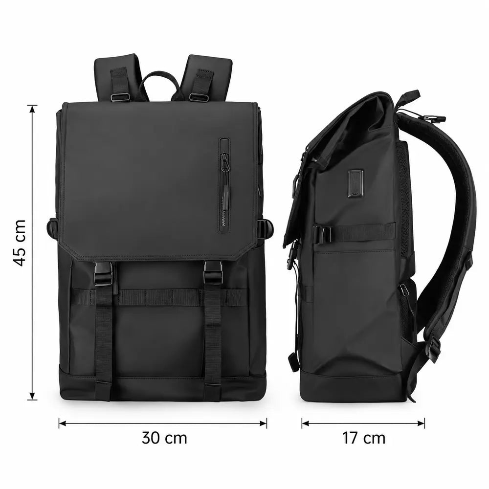 Dimensions du sac à dos ordinateur L’Urbain : 45 × 30 × 17 cm