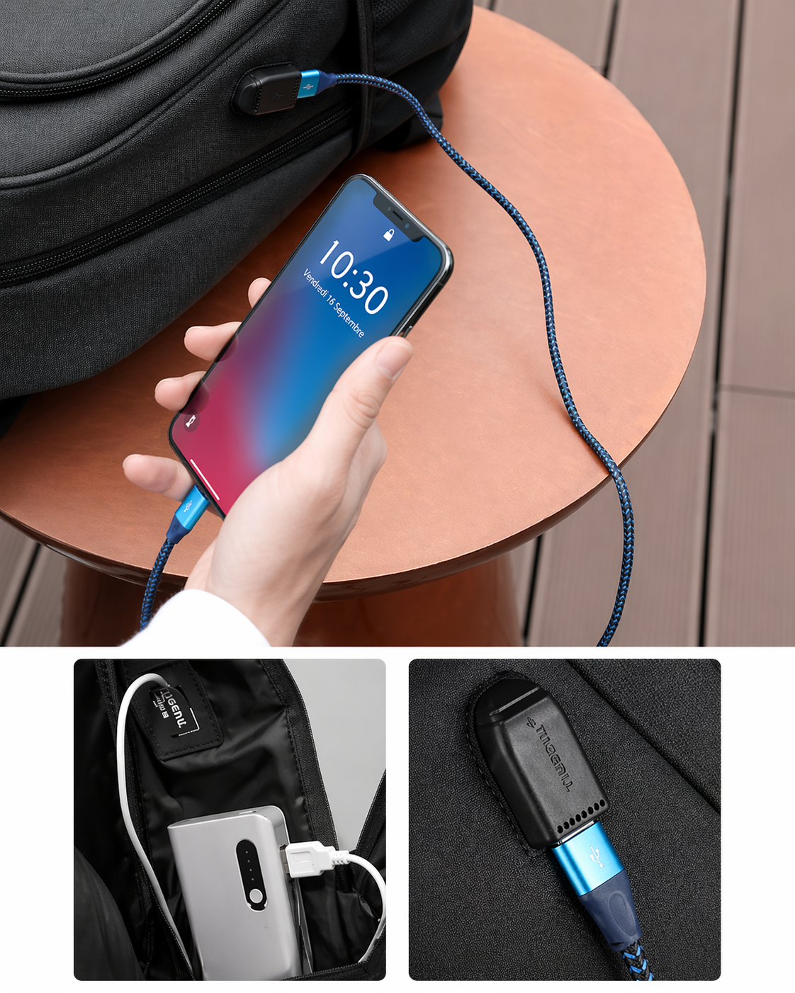 Sac à dos ordinateur 15.6 pouces port USB