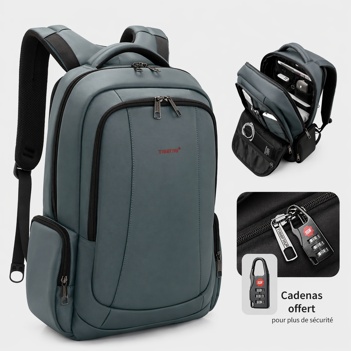 Sac à dos ordinateur 15.6 pouces port USB