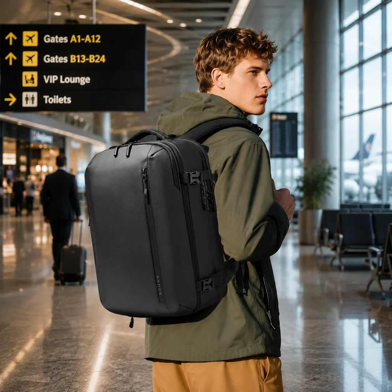 Le Séjour — Sac à dos ordinateur de voyage structuré