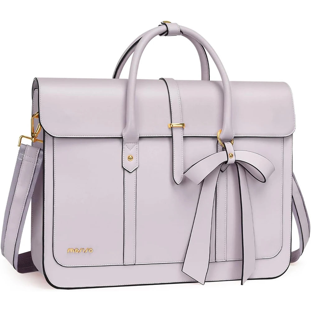 Sacoche ordinateur cuir vert 16 pouces