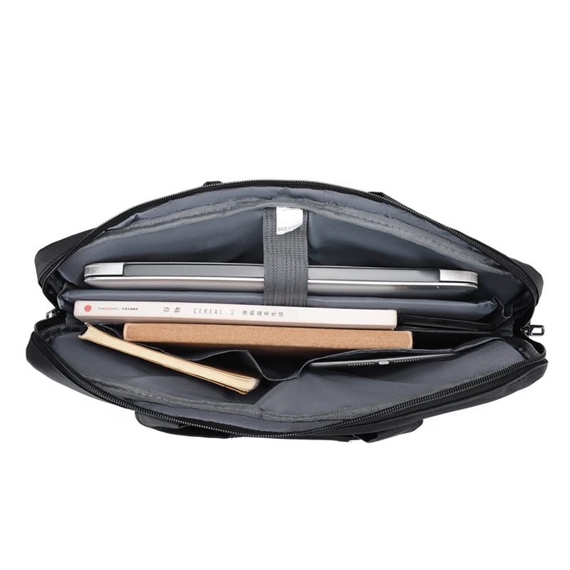 Sacoche ordinateur simili-cuir 14 pouces