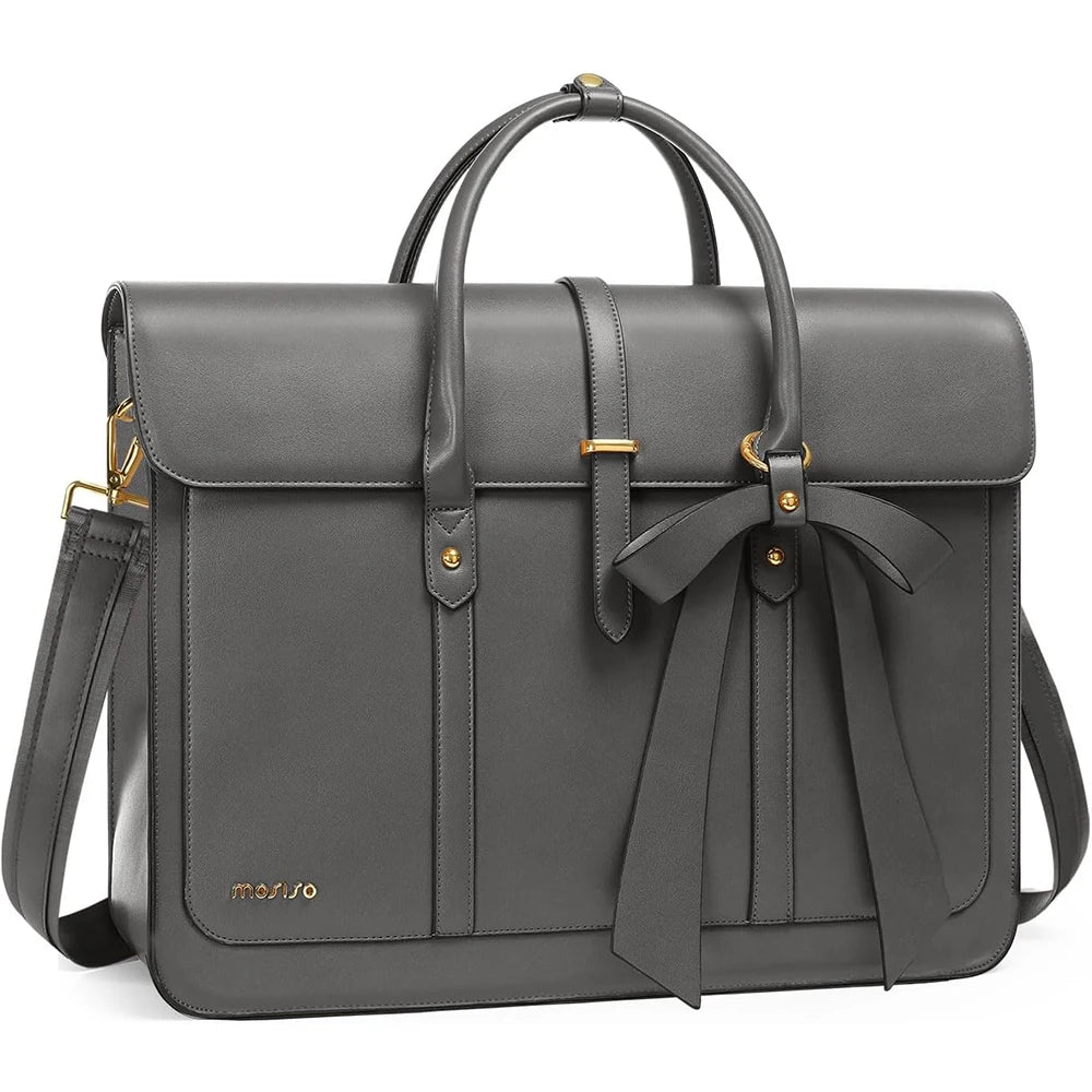 Sacoche ordinateur cuir vert 16 pouces