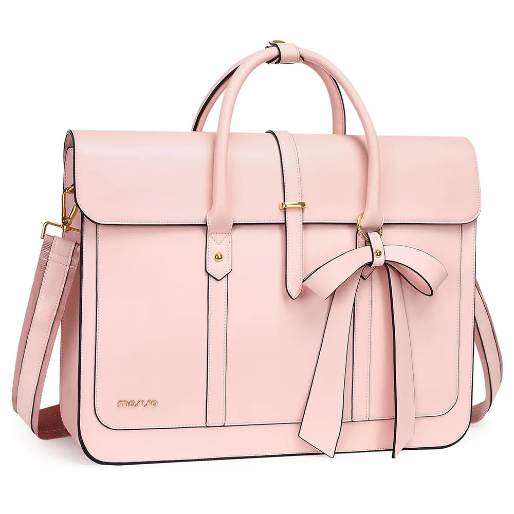 Sacoche ordinateur cuir vert 16 pouces ergonomique et léger