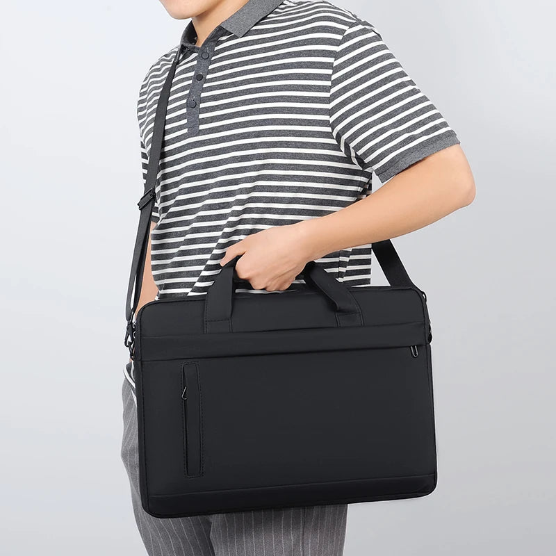 Sacoche ordinateur simili-cuir 14 pouces