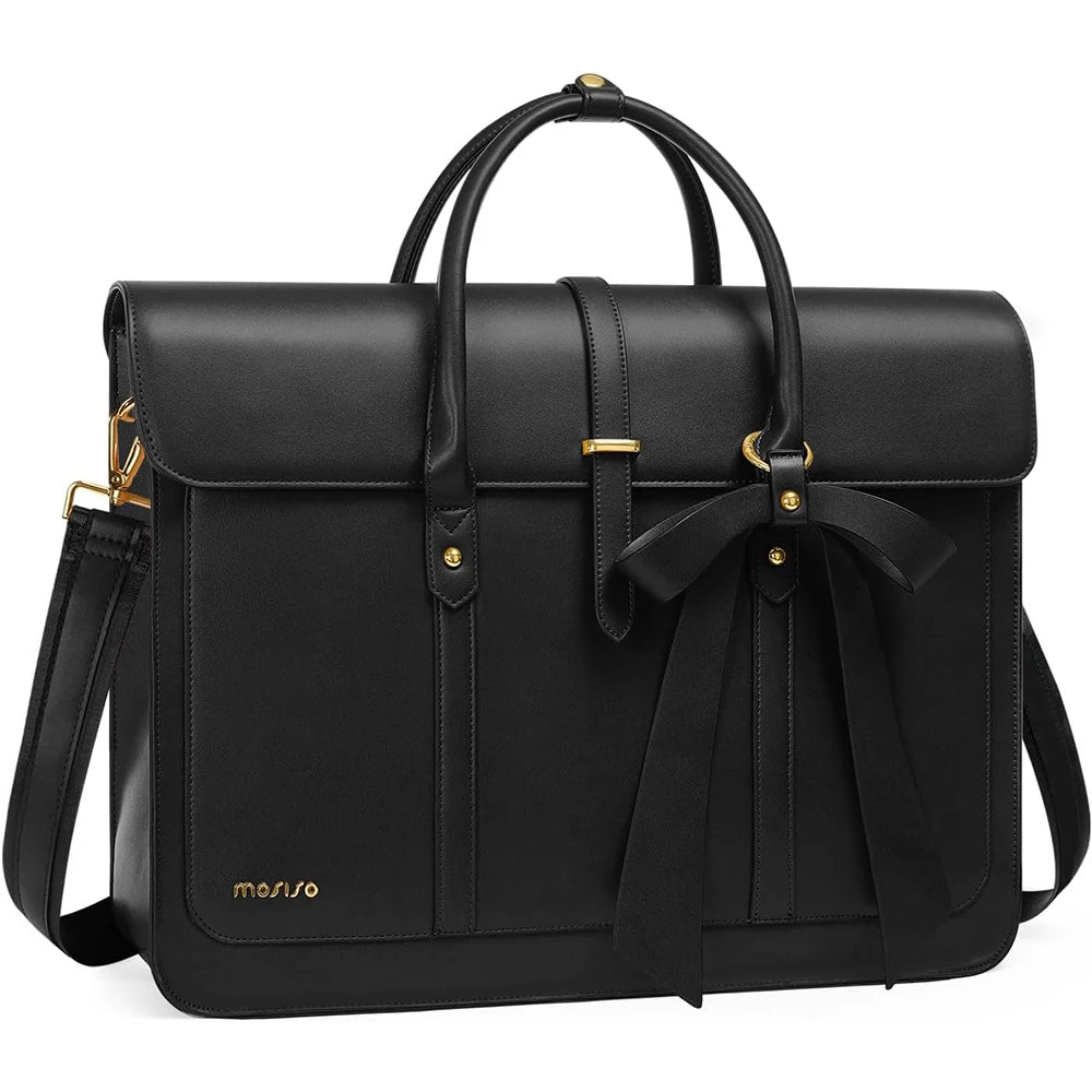 Sacoche ordinateur cuir vert 16 pouces