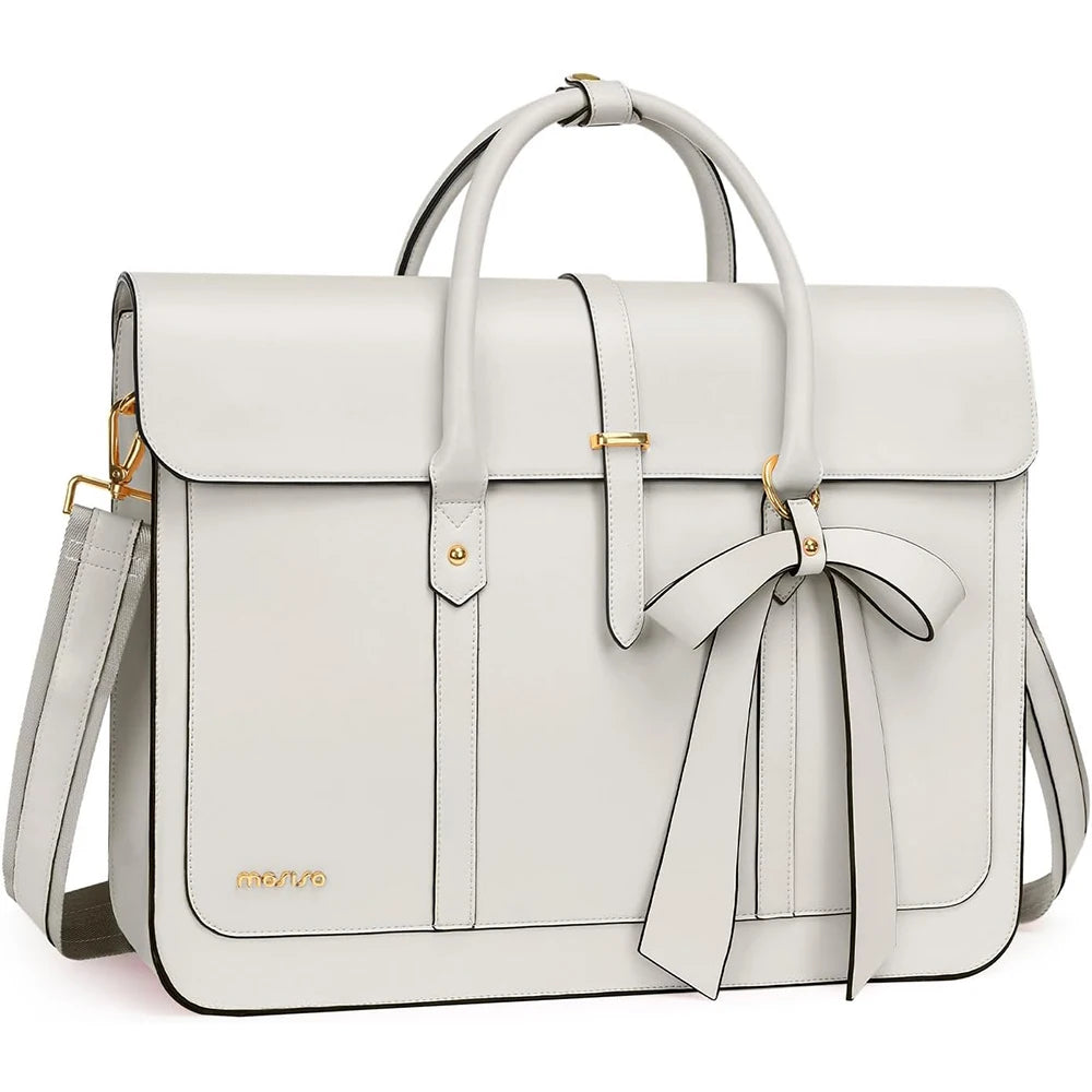 Sacoche ordinateur cuir vert 16 pouces