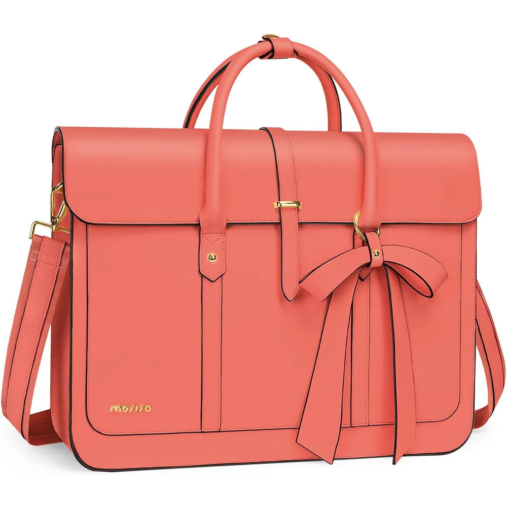 Sacoche ordinateur cuir vert 16 pouces