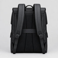 Le Classique, sac à dos ordinateur noir à rabat, vue arrière