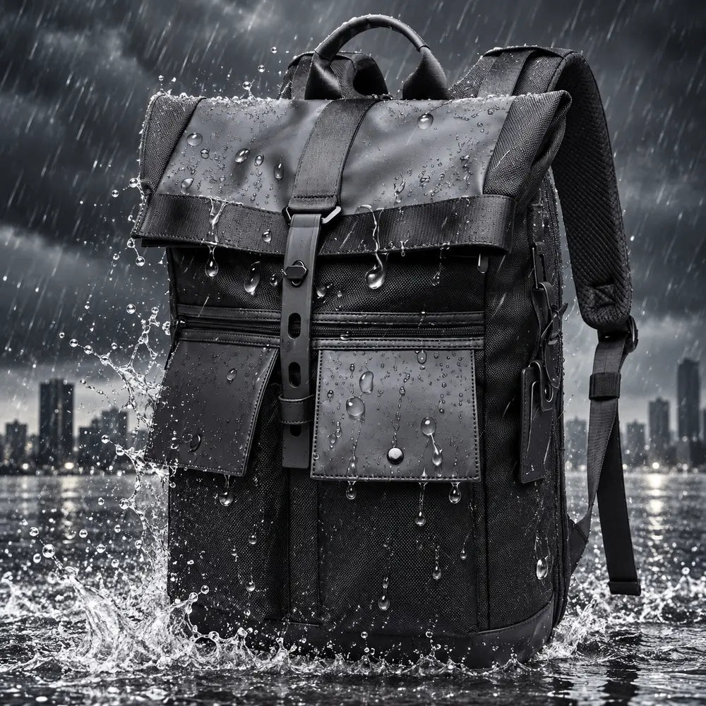 Matière déperlante du sac à dos ordinateur Le Business noir Image