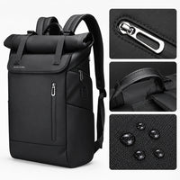 Détails du sac à dos ordinateur Roll Top Le Nomade