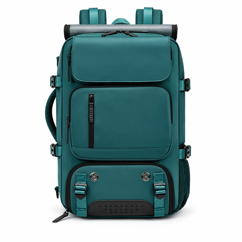 Sac à dos voyage ordinateur L’Escapade coloris vert foncé, vue de face