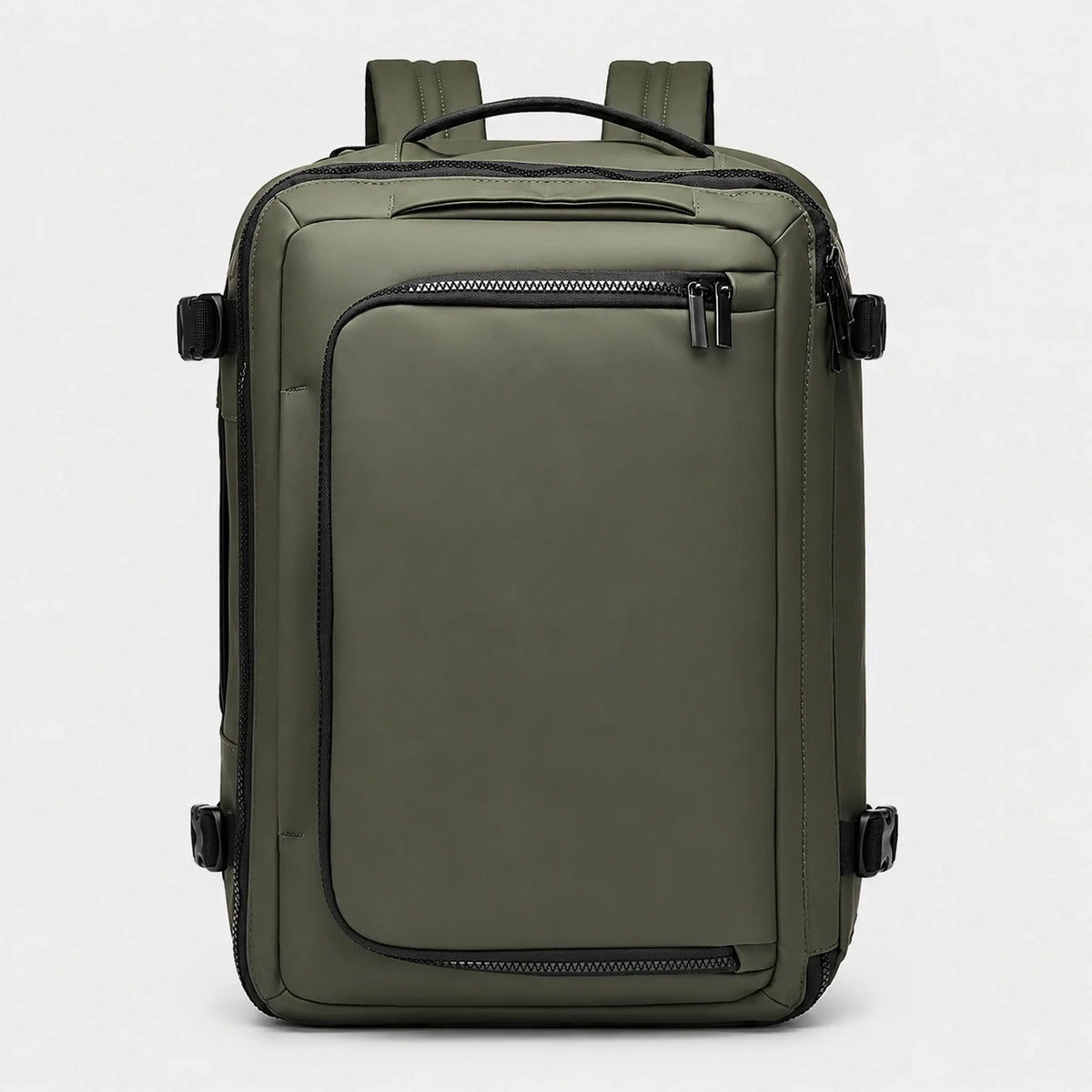 Sac ordinateur convertible Le Transit 3-en-1 vert, vue de face