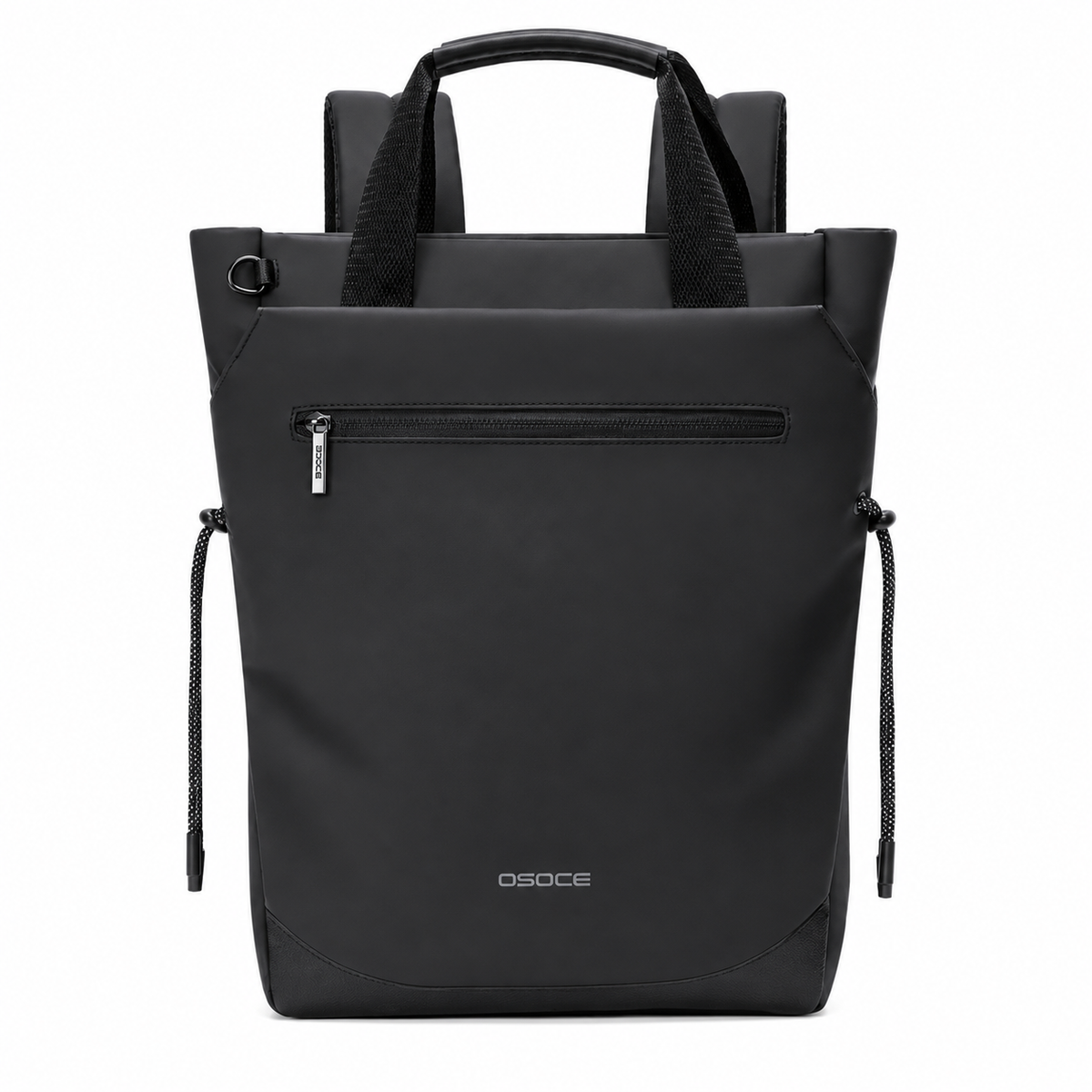 Tote bag ordinateur convertible en sac à dos noir 15,6 pouces